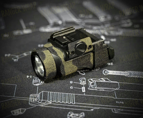 Streamlight TLR7 Sub - Weapon Light Wrap in Cordura Fabric in Desert Tiger Stripe, alternate view 2