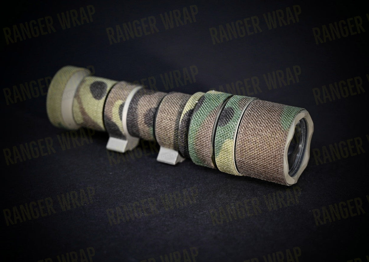 Surefire M300C Mini Scout - Weapon Light Wrap in Cordura Fabric in Black Multicam, alternate view 4