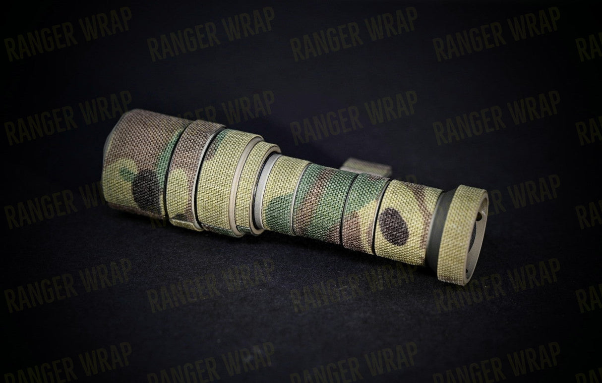 Surefire M340C Mini Scout Pro - Weapon Light Wrap in Cordura Fabric in Desert Tiger Stripe, alternate view 2