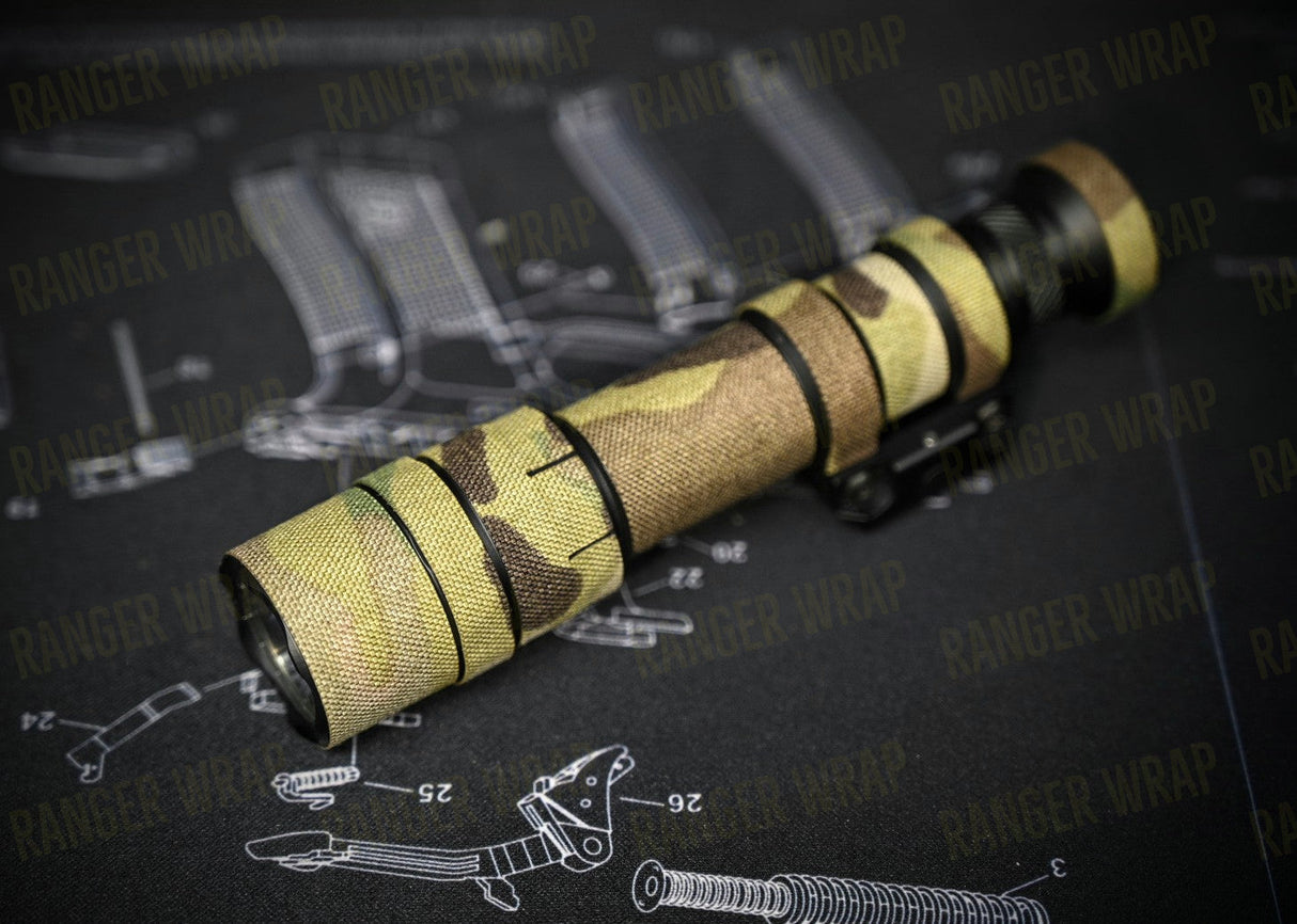 Surefire M600DF Scout - Weapon Light Wrap in Cordura Fabric in Alpine Multicam, alternate view 3
