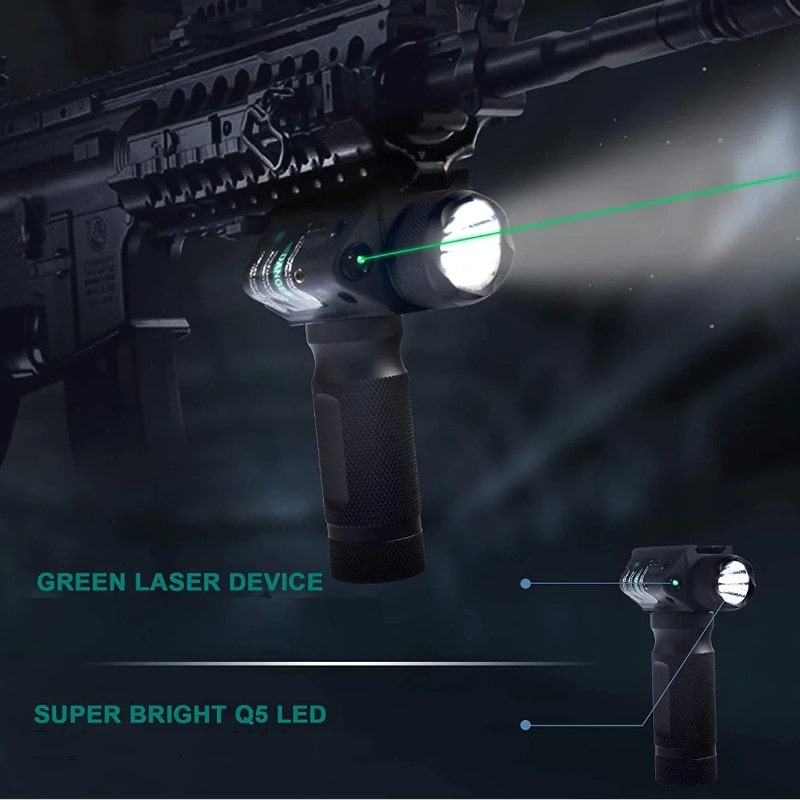 3-In-1 Tactical Foregrip with Flash Light & Laser, alternate view 3