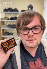 Tell Your Cat I Said - 2x3 Patch in Black w/ Red, alternate view 2