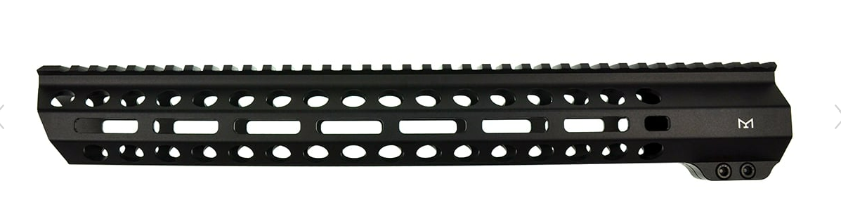 Gauntlet Arms Black Diamond Series "Executive" 15" M-Lok Slant Pro Handguard - Made in USA - HR Tactical Innovations