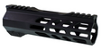 Guntec AR-15 Grey Anodized 4" Ultra Lightweight Thin M-Lok Free Float Handguard - HR Tactical Innovations