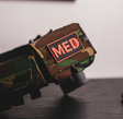 MED Designator PVC Patch in OD and Black