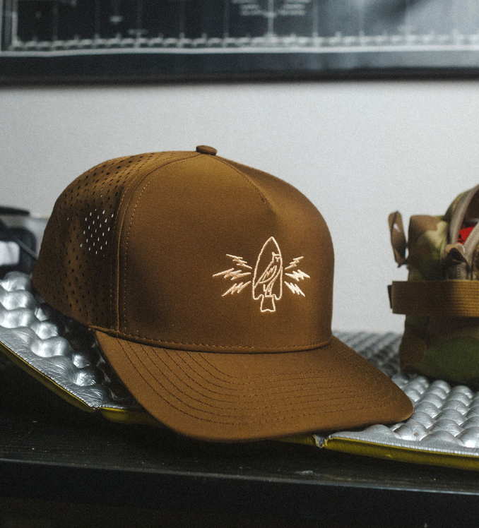Blackhawk Laser Cut Active Hat in Brown Old School Camo, alternate view 3