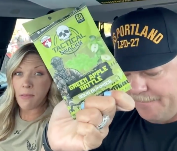 Tactical Snacks Green Apple Rattle Gummy Candy
