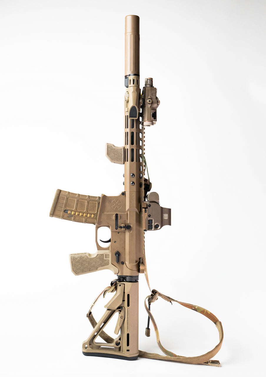 DFCO Tiger Claw — M-LOK Handstop Angled Indexer (Black, FDE, ODG, Jungle Grey)