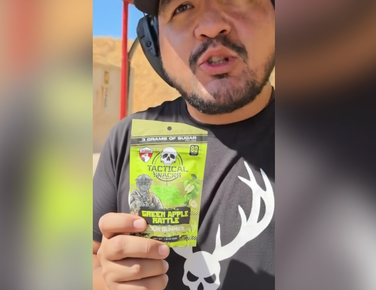 Tactical Snacks Green Apple Rattle Gummy Candy