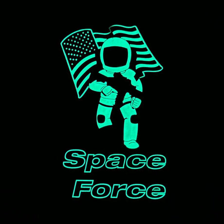 Tactical Gear Junkie Space Force Glow-in-the-Dark PVC Patch, alternate view 2