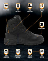 STRIKE FORCE 6" Boot SZ WP in Black, alternate view 9