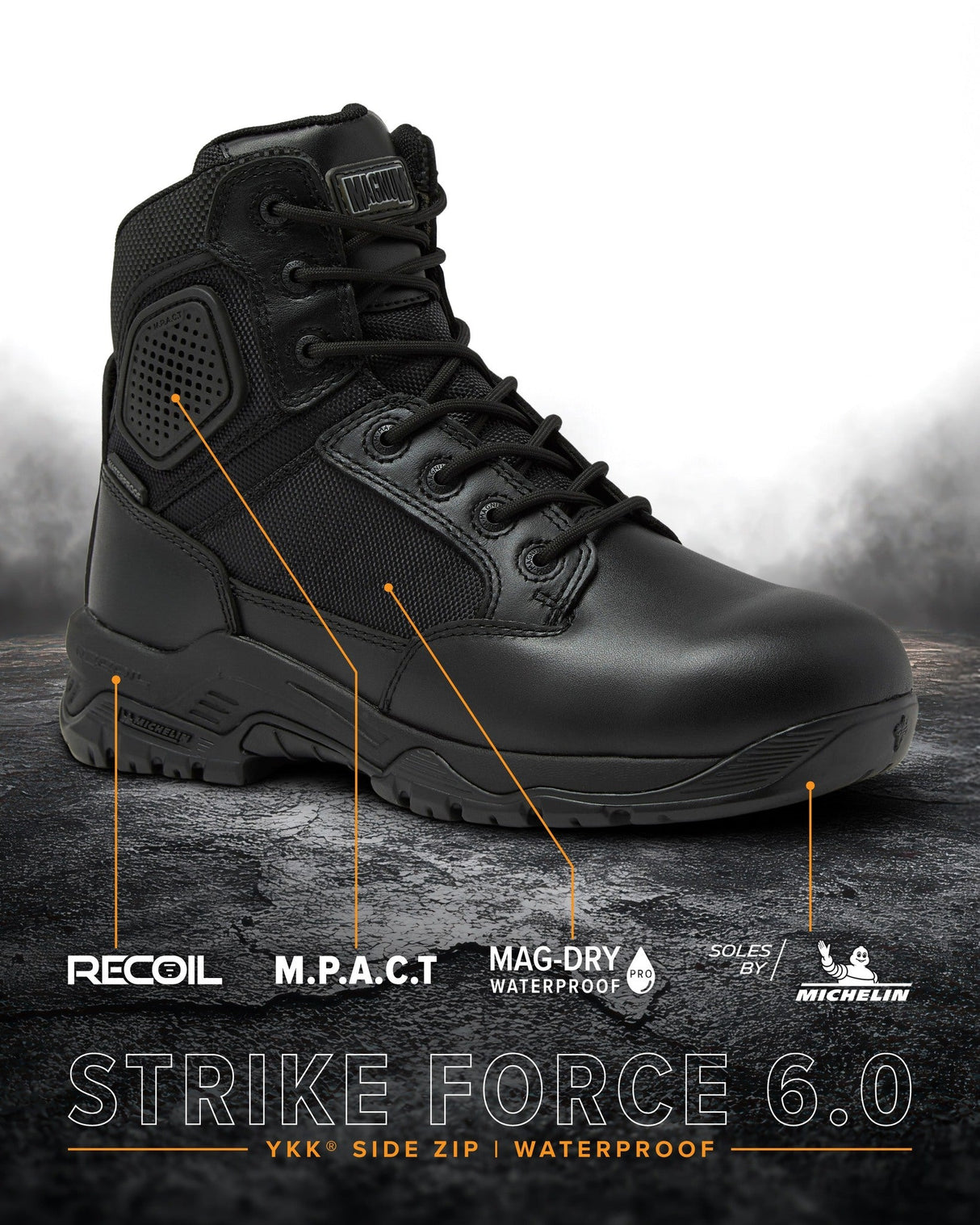 STRIKE FORCE 6" Boot SZ WP in Black, alternate view 10