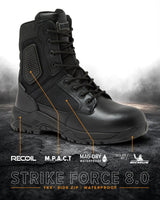 Magnum Strike Force 8 Inch Waterproof Side-Zip Boot in Black, alternate view 10