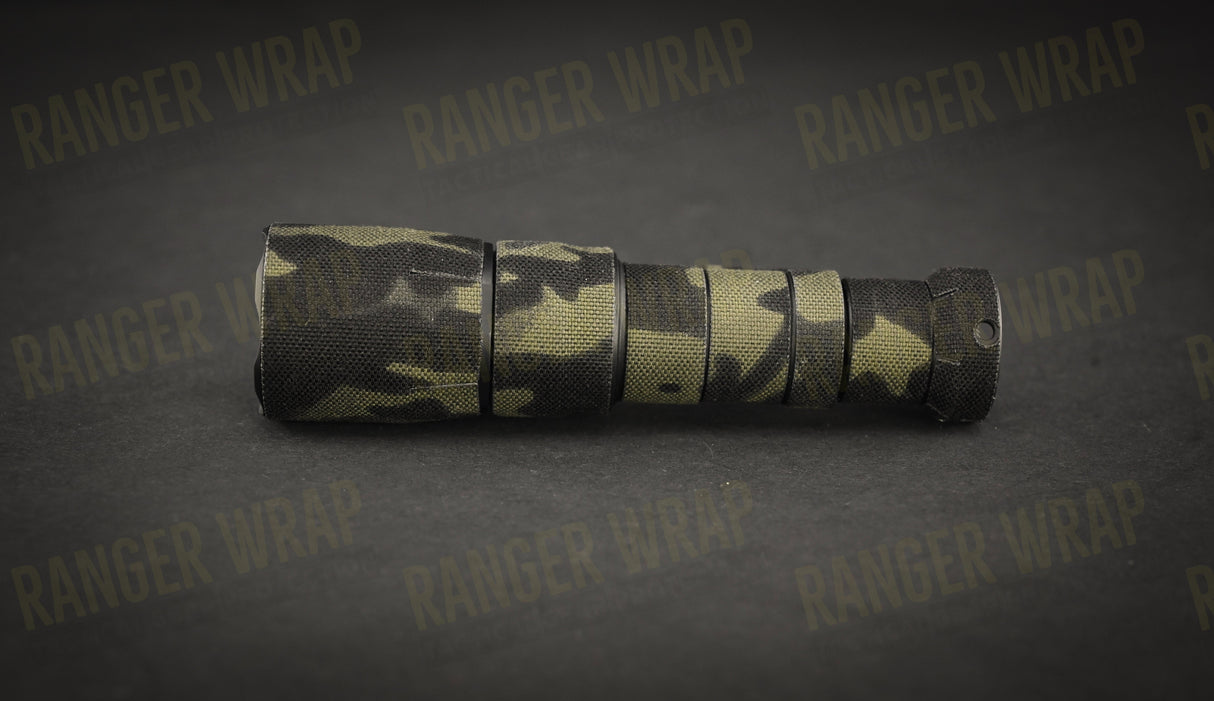 Surefire M340DFT Mini Scout Light Pro Turbo - Weapon Light Wrap in Cordura Fabric in Desert Tiger Stripe, alternate view 2