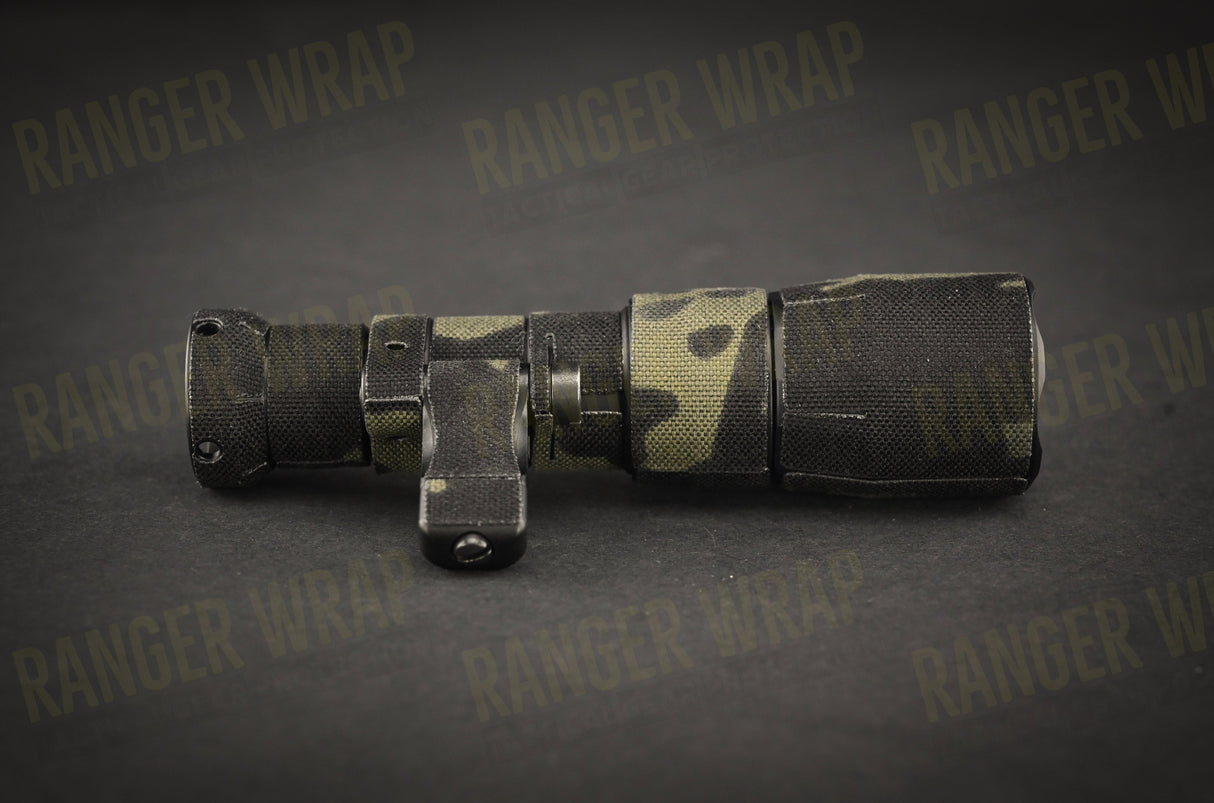 Surefire M340DFT Mini Scout Light Pro Turbo - Weapon Light Wrap in Cordura Fabric in Arid Multicam, alternate view 5