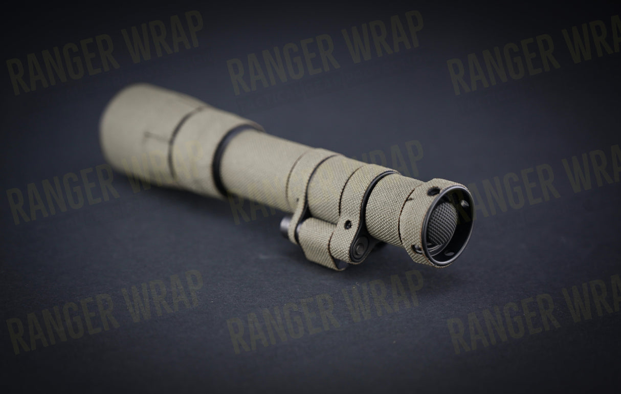 Surefire M640DFT Scout Light Pro Turbo - Weapon Light Wrap in Cordura Fabric in Desert Tiger Stripe, alternate view 2