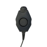 Tactical Radio Adapter/PTT for Headset(w/ Electret Mic): US/Civilian/"Peltor" Wiring, Select ComTac III, XPI Models & Select Helicopter Headsets - 2 Pin Kenwood, Baofeng, BTECH, Rugged Radios, TYT, AnyTone, Alinco, Relm/BK Radio, Wouxon, Retevis & More