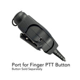 Tactical Radio Adapter/PTT for Headset w/ Quick Disconnect(Hirose): US/Civilian/"Peltor" Wiring, Select ComTac III, XPI Models & Select Helicopter Headsets - BaoFeng: UV9G, UV9R, UV9R Plus, UV9R Pro, BF-A58, UV-XR, GT-3WP, BF-9700, UV-5S, BF-R760, UV-82WP