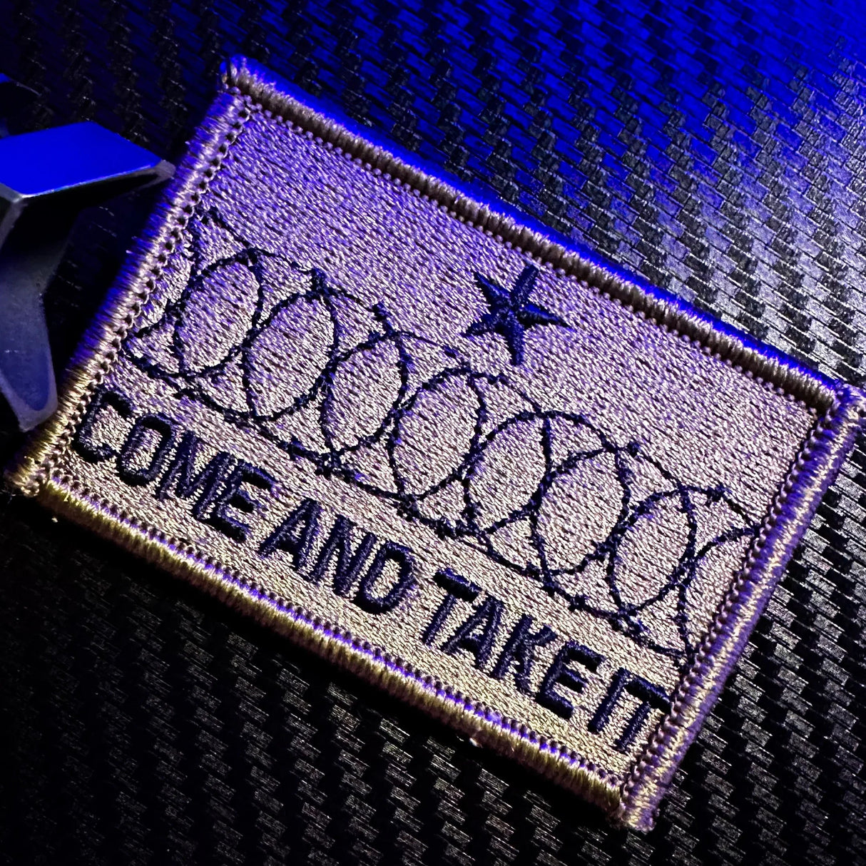Come And Take It Texas Border Wall Barbed Wire - 2x3 Patch, alternate view 5