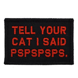 Tell Your Cat I Said - 2x3 Patch in Coyote Brown, alternate view 3