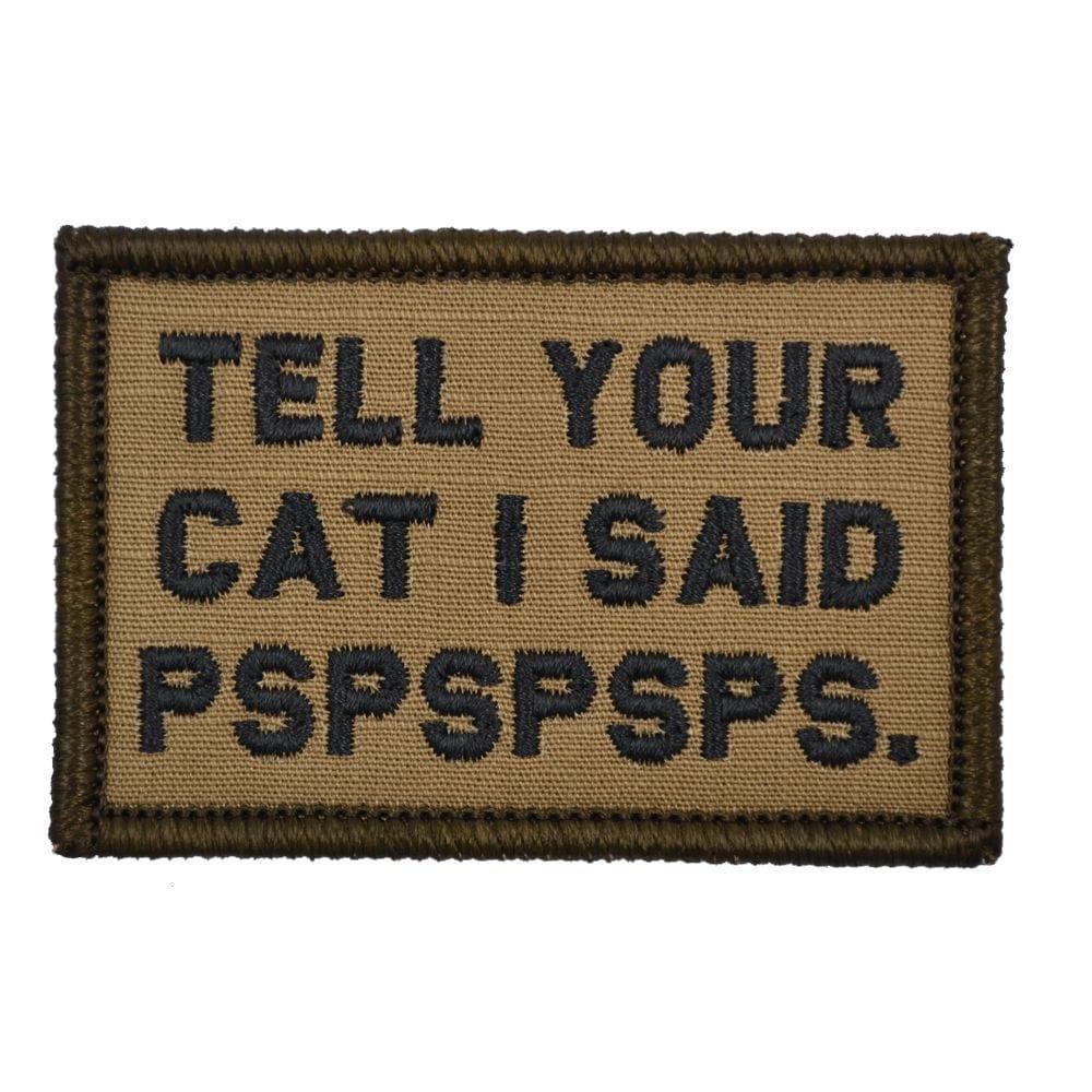Tell Your Cat I Said - 2x3 Patch in Olive Drab, alternate view 5