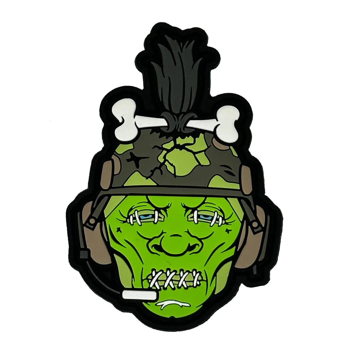 Tactical Gear Junkie Voodoo Shrunken Head PVC Patch, alternate view 2