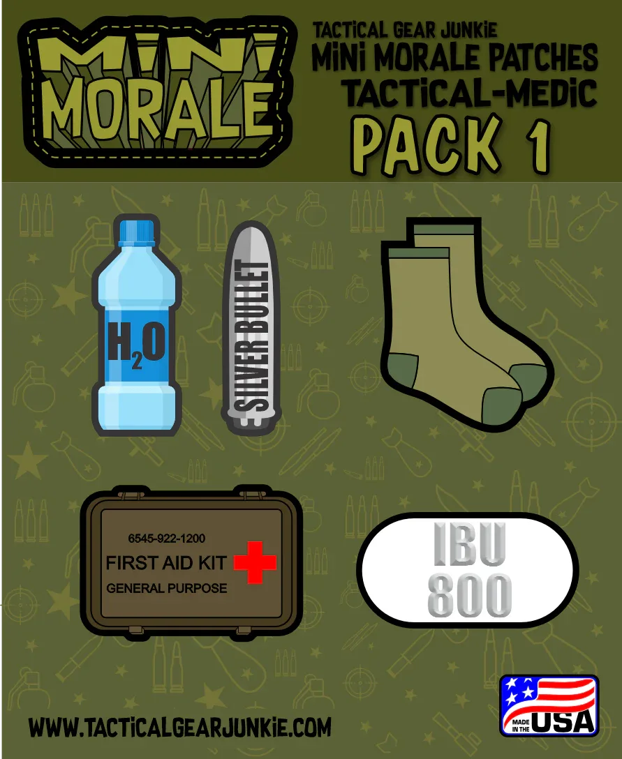 Tactical Gear Junkie Mini Morale TactiMedic Sticker Pack