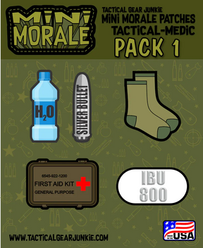 Tactical Gear Junkie Mini Morale TactiMedic Sticker Pack