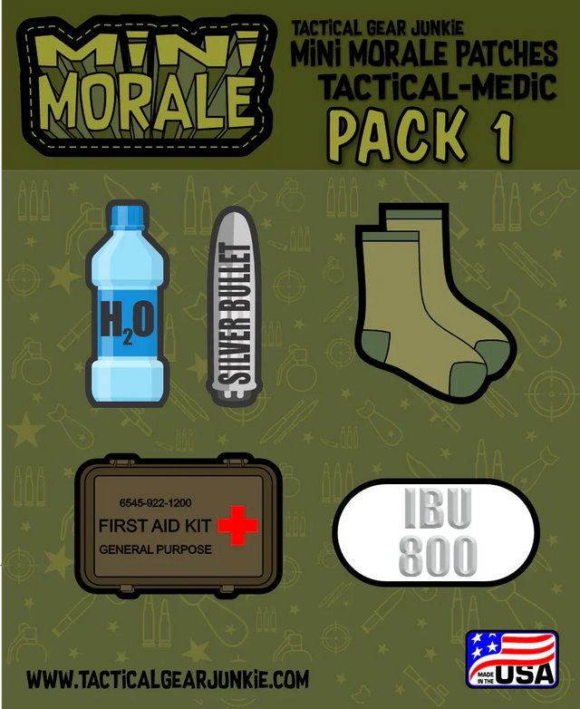 Tactical Gear Junkie Mini Morale TactiMedic Sticker Pack