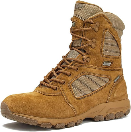 MAG SHIELD Suede Leather 8" Work Boot SZ WP in Coyote