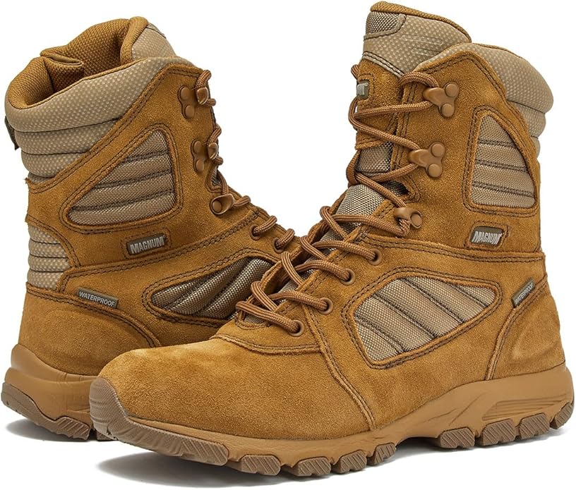 MAG SHIELD Suede Leather 8" Work Boot SZ WP in Coyote, alternate view 5