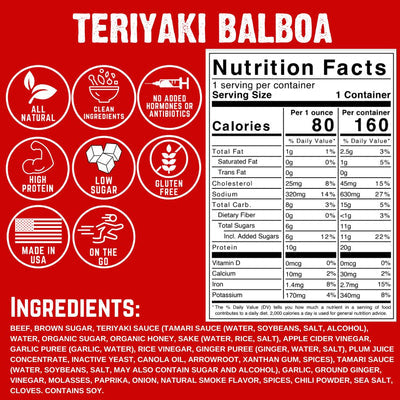 Teriyaki Balboa Beef Jerky - HR Tactical Innovations