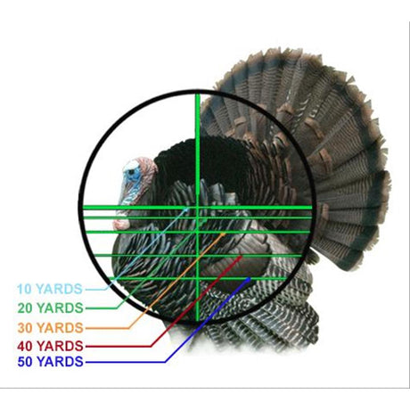 4X32 1" Crossbow Scope, Pro 5-Step RGB Reticle, QD Rings - HR Tactical Innovations