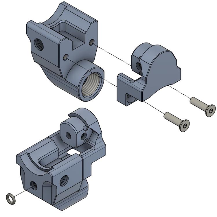 Dynamic Sports Gear Tippmann TMC Air Stock Adapter 2.0 Drop Down SLIM, alternate view 8