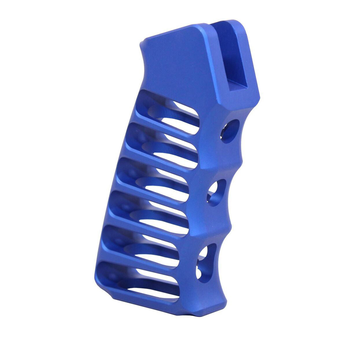Ultralight Skeletonized Aluminum AR Pistol Grip in Red, alternate view 5