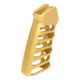 Ultralight Skeletonized Aluminum AR Pistol Grip in Olive Drab Green, alternate view 3