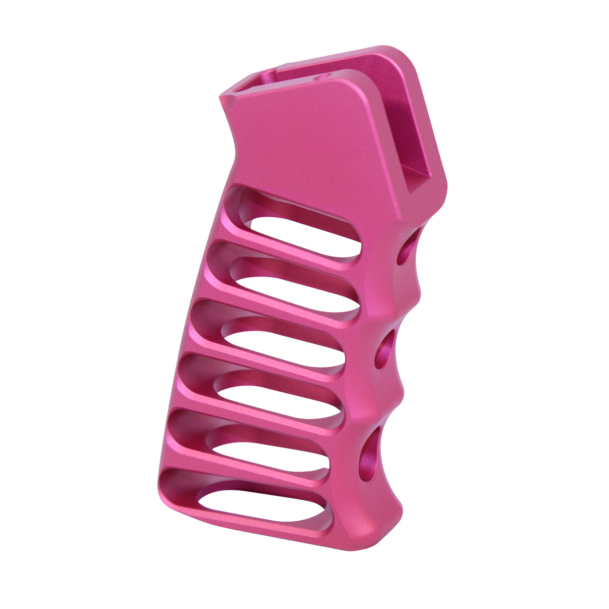 Ultralight Skeletonized Aluminum AR Pistol Grip in Pink, alternate view 14