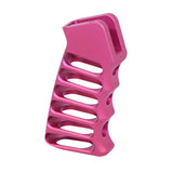 Ultralight Skeletonized Aluminum AR Pistol Grip in Pink, alternate view 14