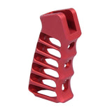 Ultralight Skeletonized Aluminum AR Pistol Grip in Orange, alternate view 9