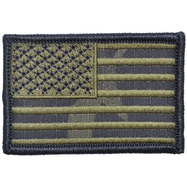 US Flag - 2x3 - Multicam Black w/ Olive Drab, Left Face (Forward)