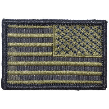 US Flag - 2x3 - Multicam Black w/ Olive Drab, Right Face (Reverse), alternate view 2