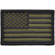 US Flag - 2x3 Patch - Olive Drab w/ Black, Left Face (Forward)