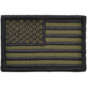 US Flag - 2x3 Patch - Olive Drab w/ Black, Left Face (Forward)