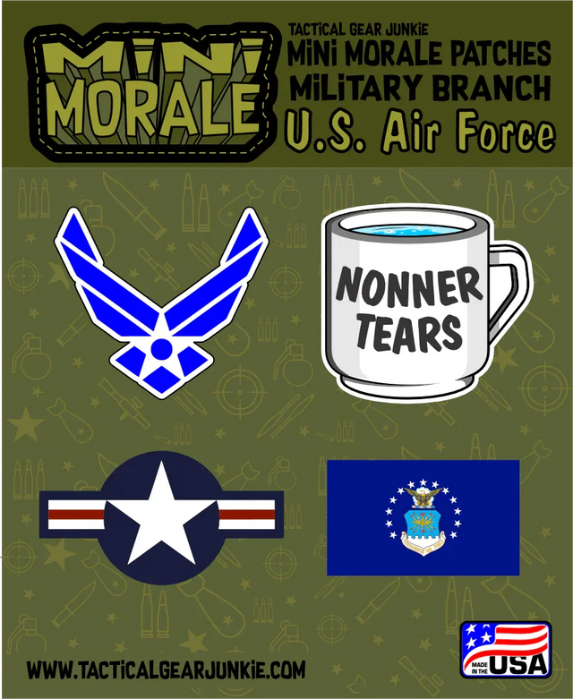 Tactical Gear Junkie Mini Morale U.S. Air Force Sticker Pack