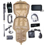 UV82L 8 Watt Radio Go Bag with Solar Charger Programmed Radio Bugout Kit – Black UV82L 8 Watt Solar