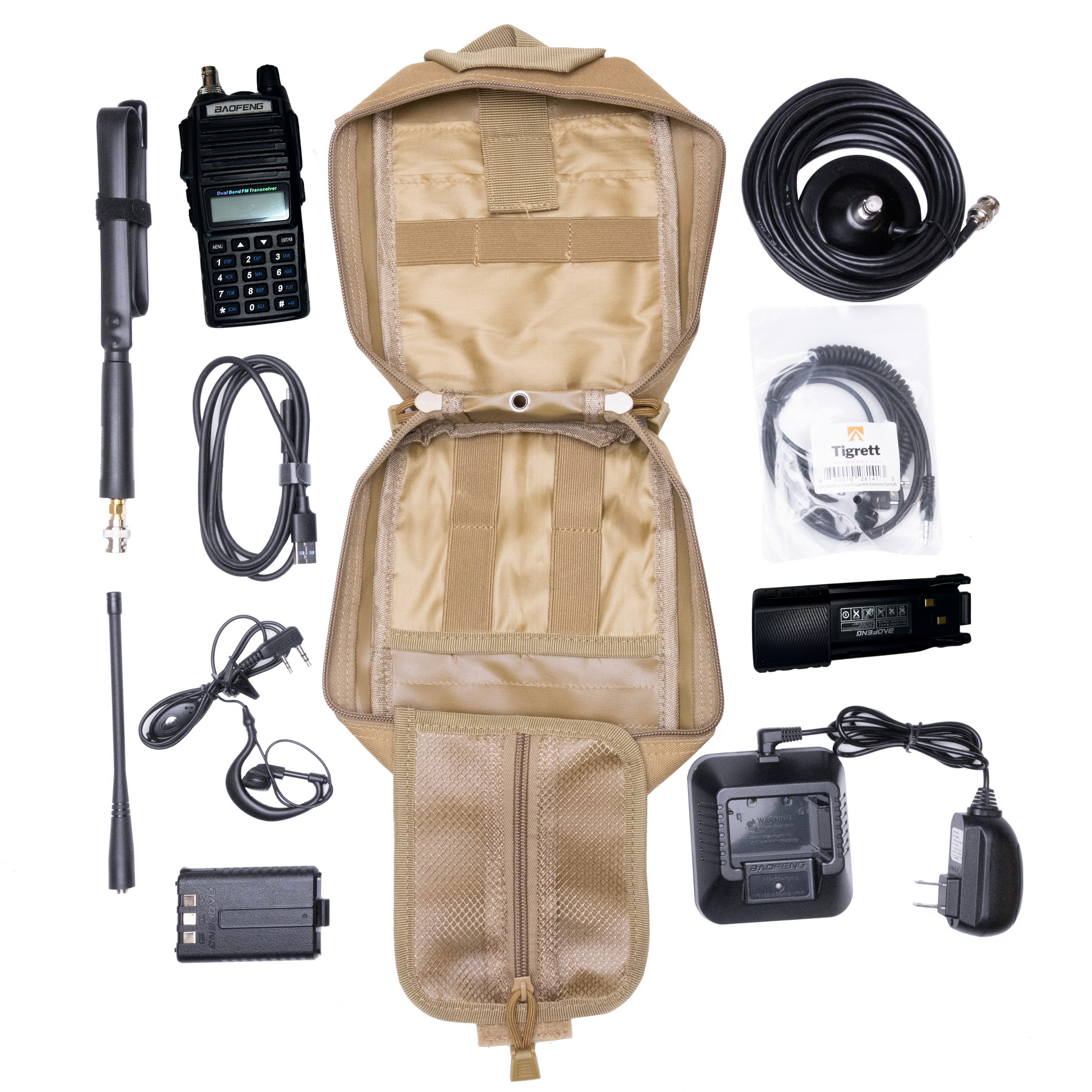 Radio Go Bag for Vehicles with UV82HP Programmed Radio - HR Tactical Innovations