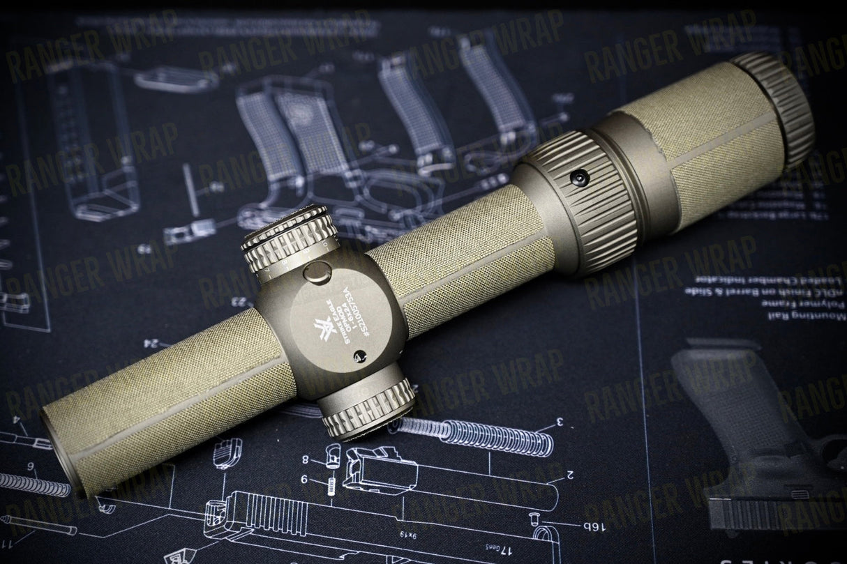 Vortex Strike Eagle 1-6 Gen 2 - Optic Wrap in Cordura Fabric in Tropic Multicam, alternate view 7