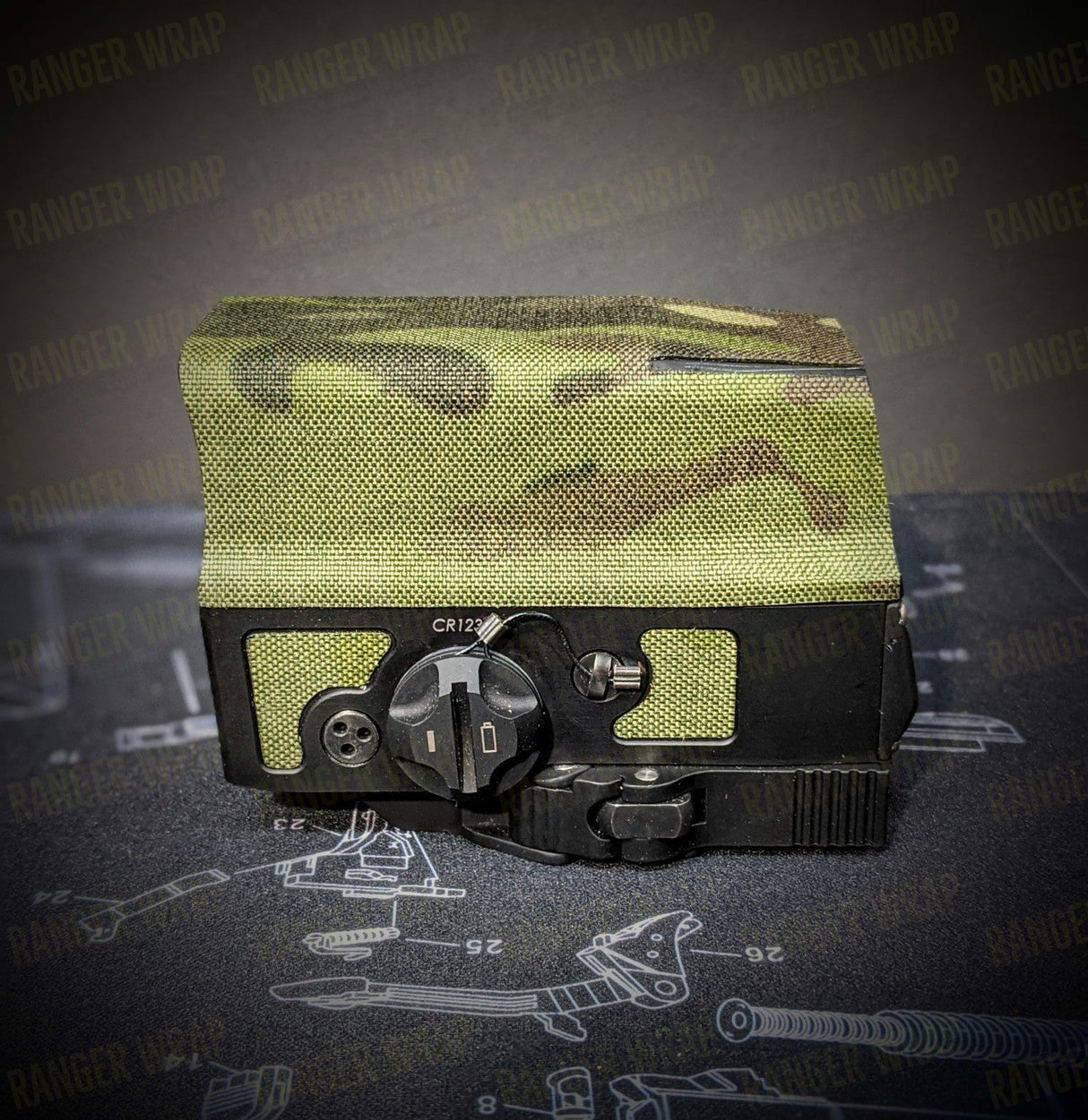 Vortex UH-I Gen 1 - Optic Wrap in Cordura Fabric in Desert Tiger Stripe, alternate view 2