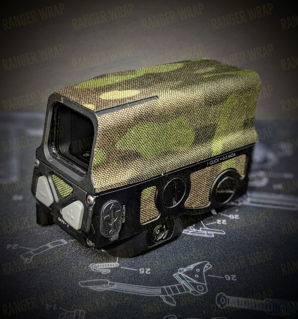 Vortex UH-I Gen 1 - Optic Wrap in Cordura Fabric in Desert Night Camo (DNC), alternate view 4