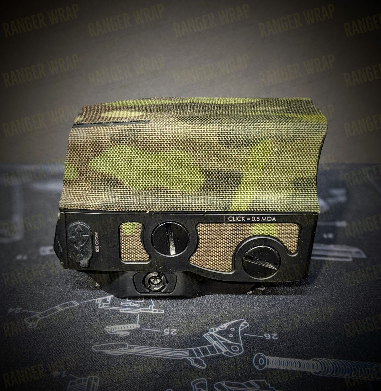 Vortex UH-I Gen 1 - Optic Wrap in Cordura Fabric in Black Multicam, alternate view 5